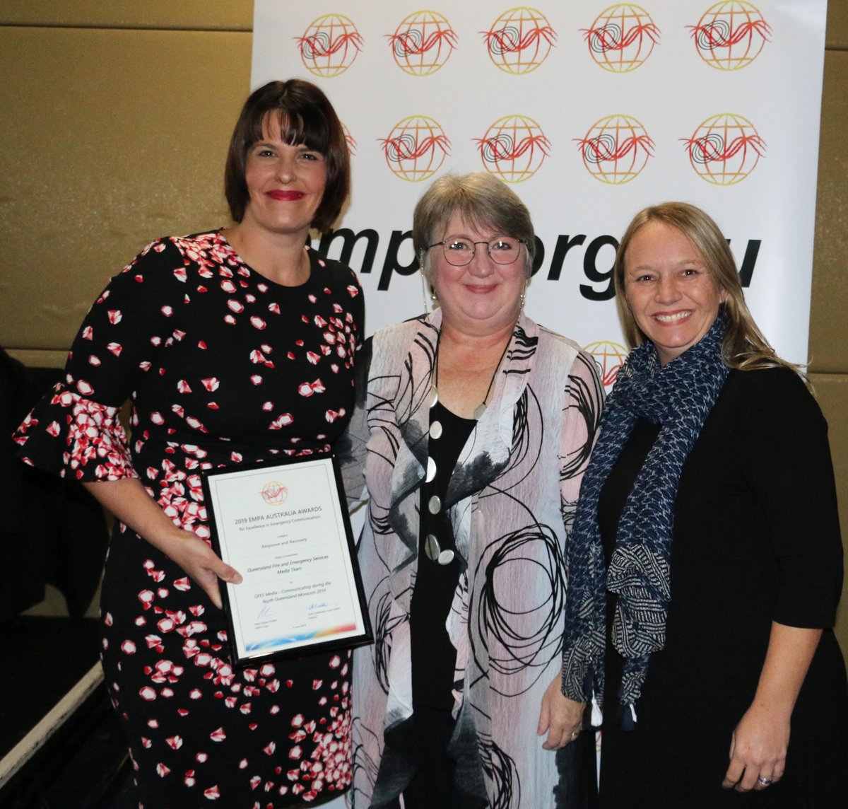 Chantell Rule-Murphy, QFES, Anne Leadbeater, and Hayley Gillespie, QFES