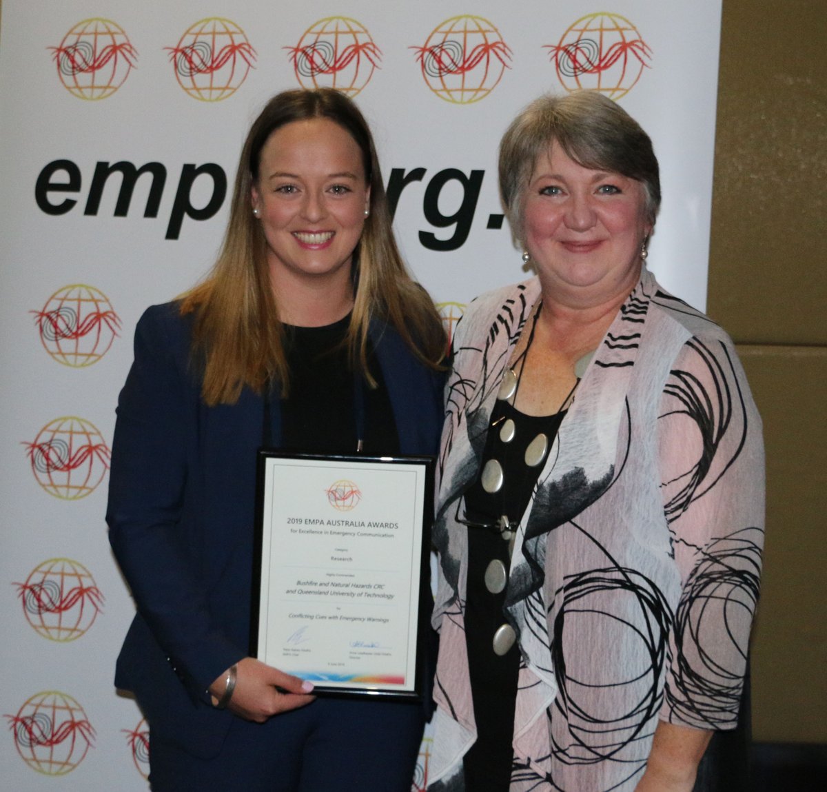 Dr Paula Dootson, QUT, with Anne Leadbeater