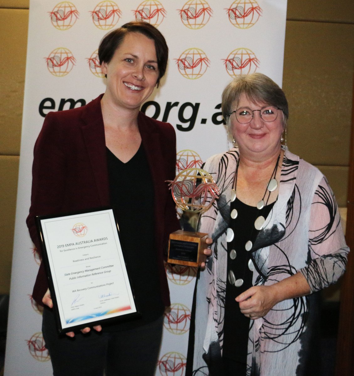 Anni Fordham from DFES with Anne Leadbeater